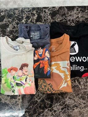 Carter's Brown Short-Sleeve Tee with Dragon Graphic